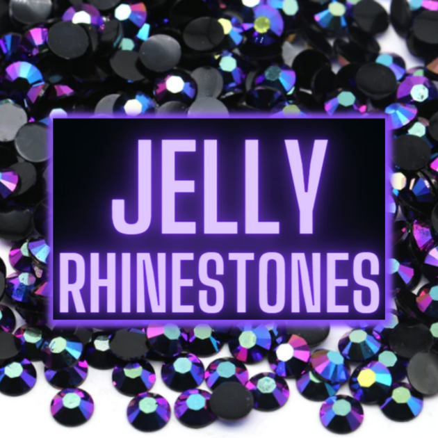 Rose Gold Jelly Rhinestones