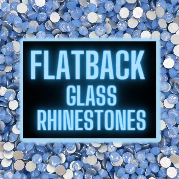 Glitter Neon White Rhinestones Ss16 Ss20 Flatback Glass - Temu