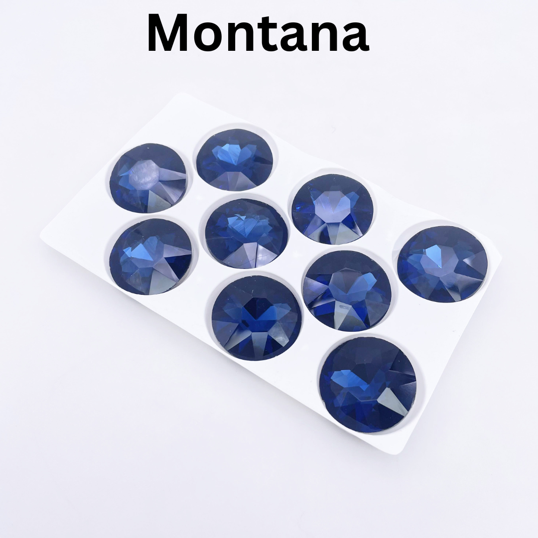 Round | 27*27mm | Pointed Back Rhinestones