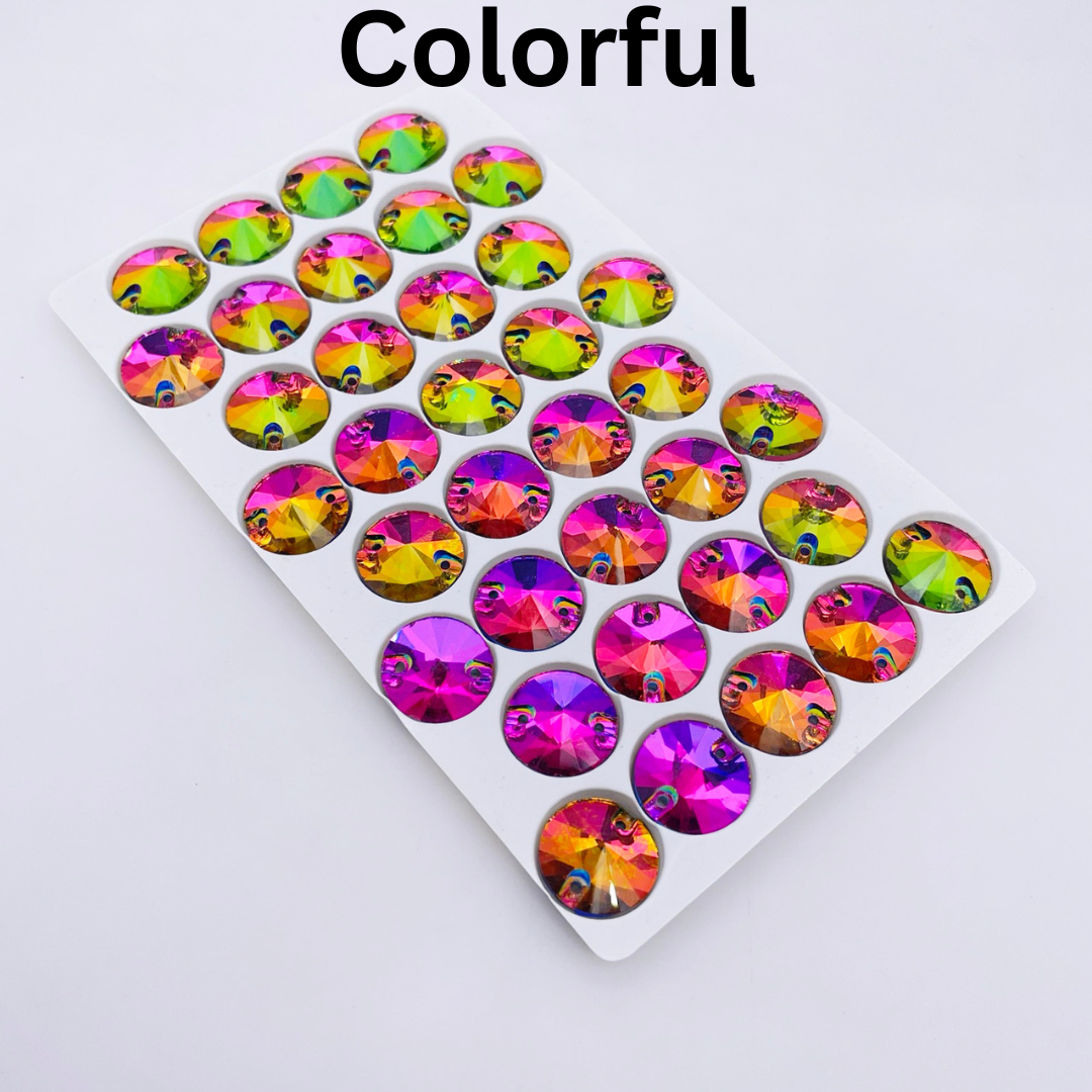 Round | 14*14mm | Flatback Rhinestones