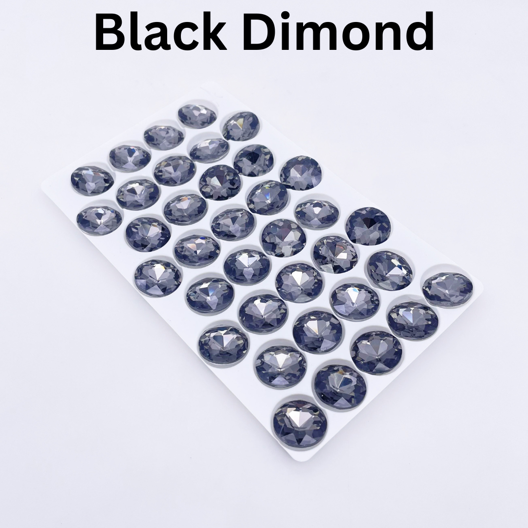 Round | 14*14mm | Pointed Back Rhinestones