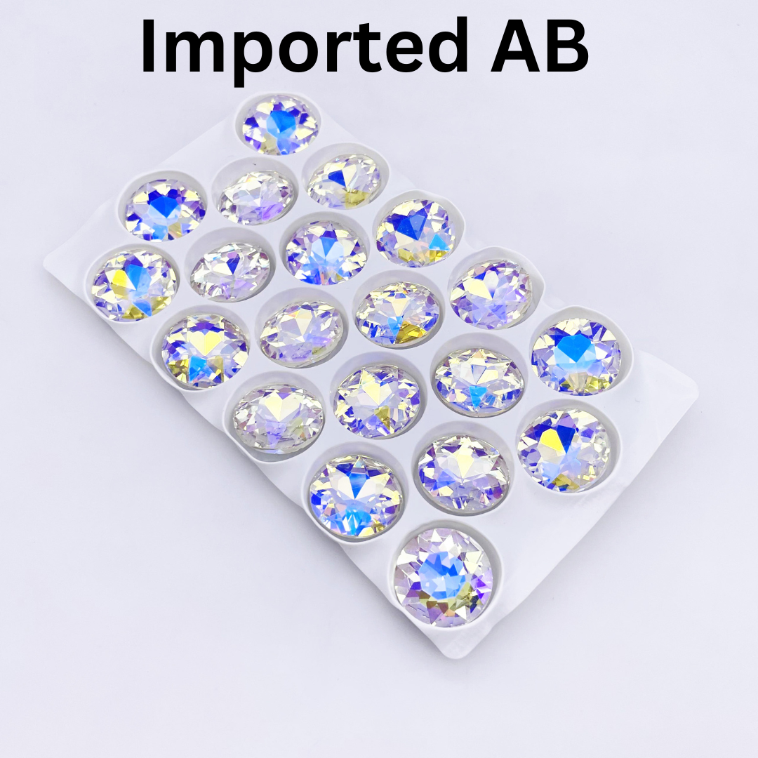 Round | 18*18mm | Pointed Back Rhinestones