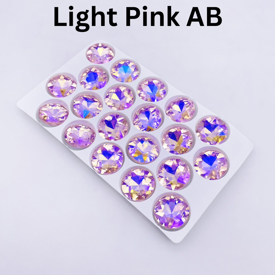 Round | 18*18mm | Pointed Back Rhinestones