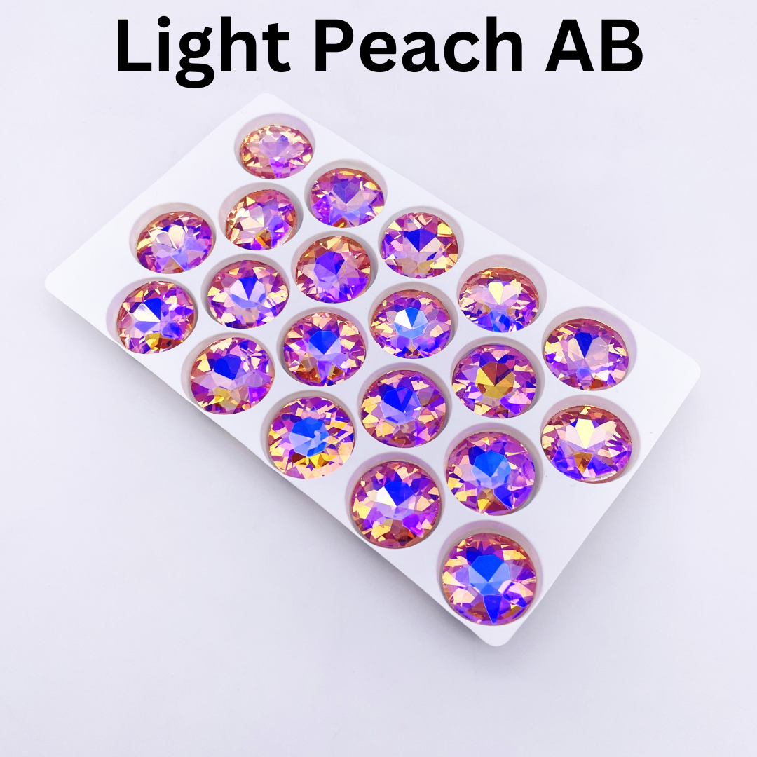 Round | 18*18mm | Pointed Back Rhinestones