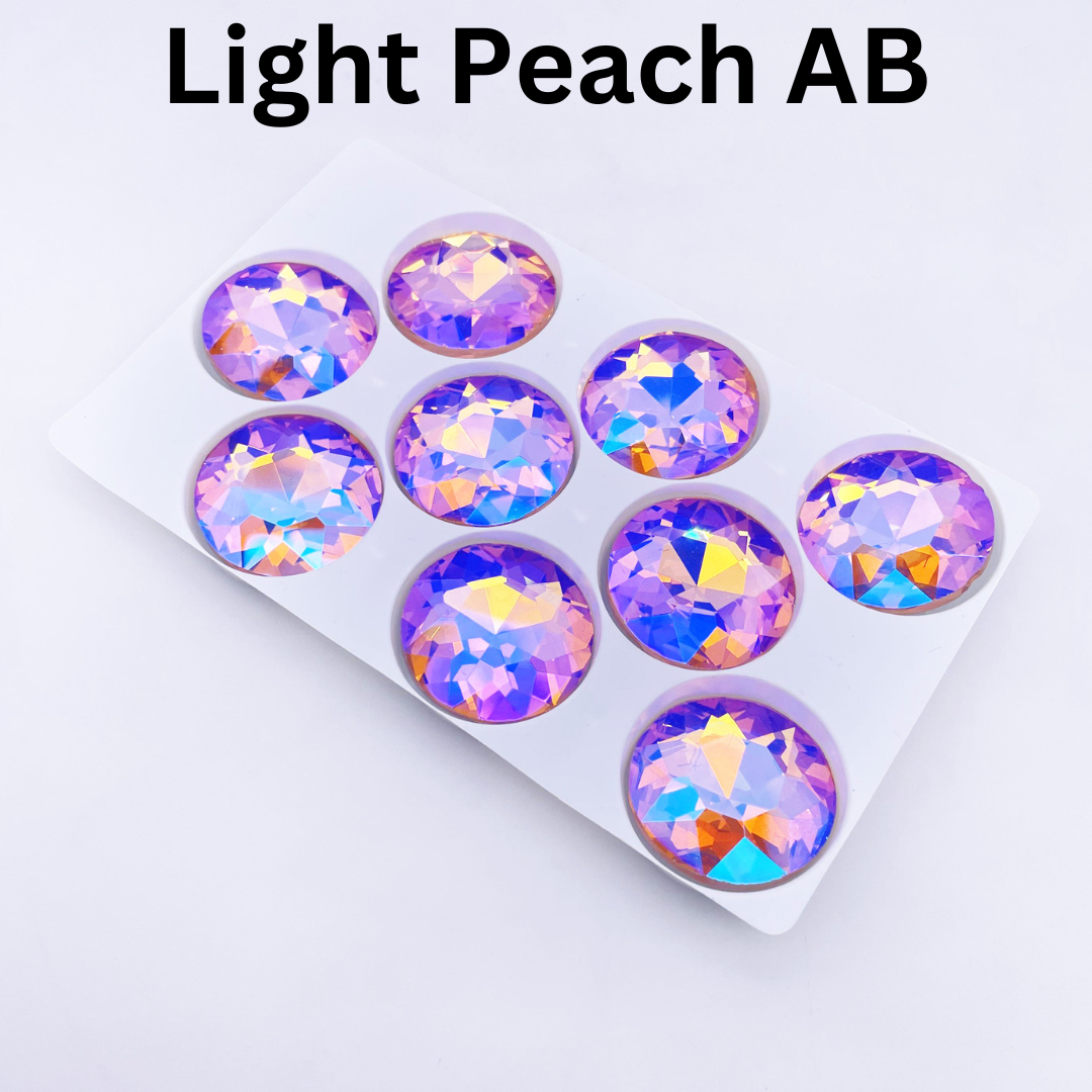 Round | 27*27mm | Pointed Back Rhinestones