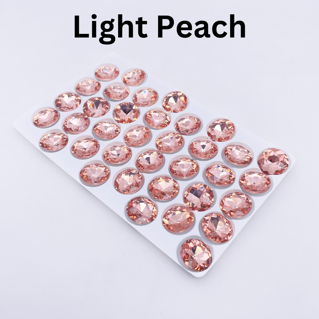 Round | 14*14mm | Pointed Back Rhinestones
