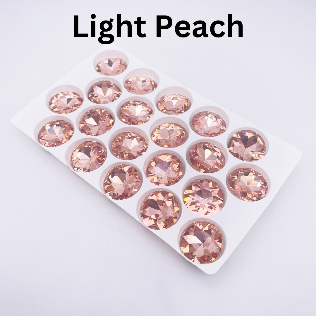 Round | 18*18mm | Pointed Back Rhinestones