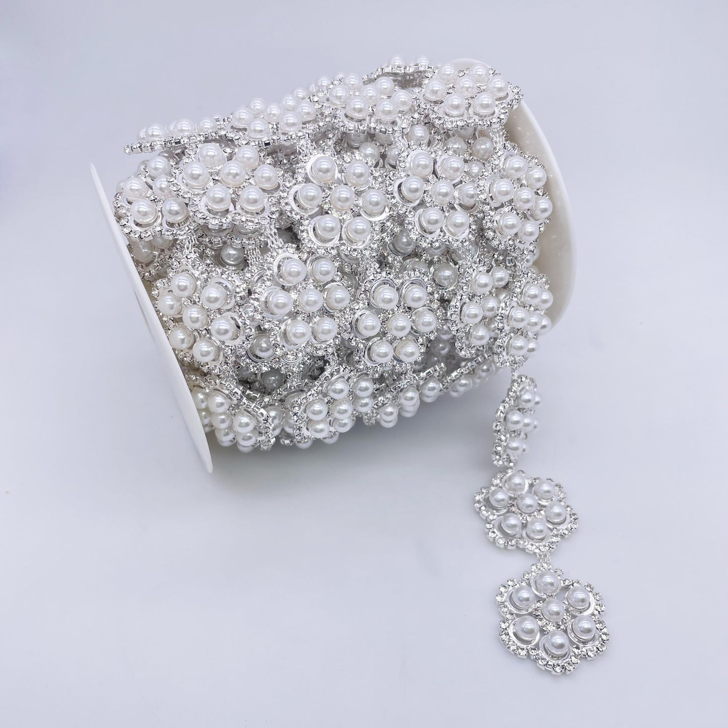 Rhinestone Pearl Trim | SCA-50