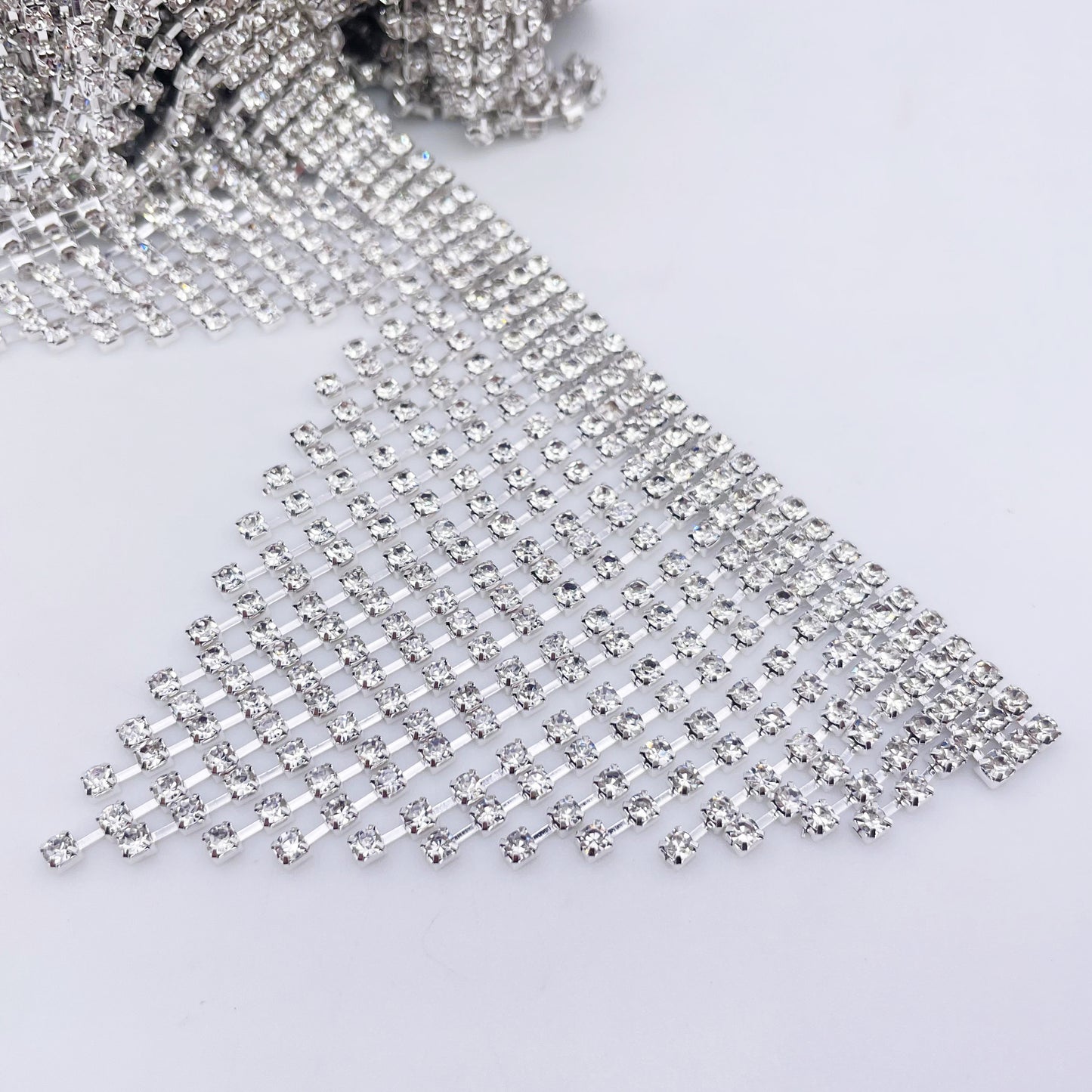 3" Rhinestone Fringe Trim | Crystal Trim