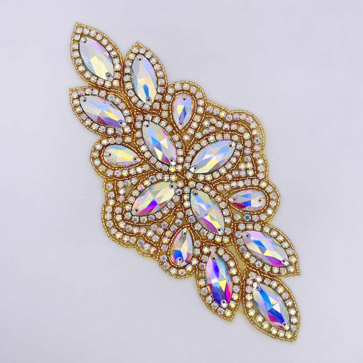 Iron on Rhinestone Applique - FBC-1