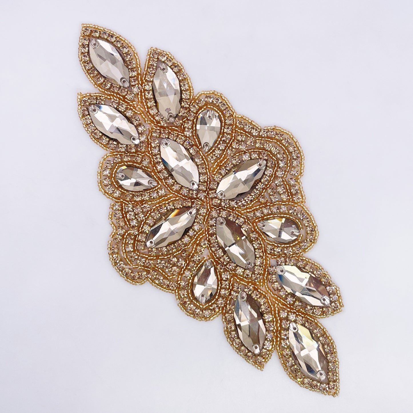 Iron on Rhinestone Applique - FBC-1