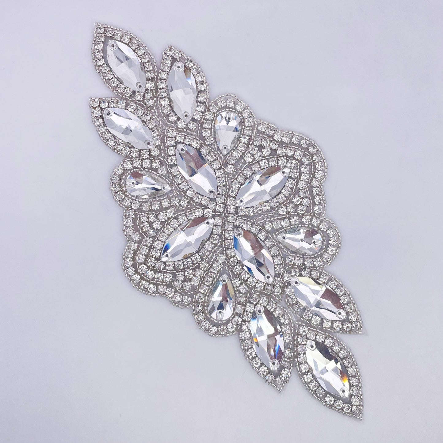 Iron on Rhinestone Applique - FBC-1