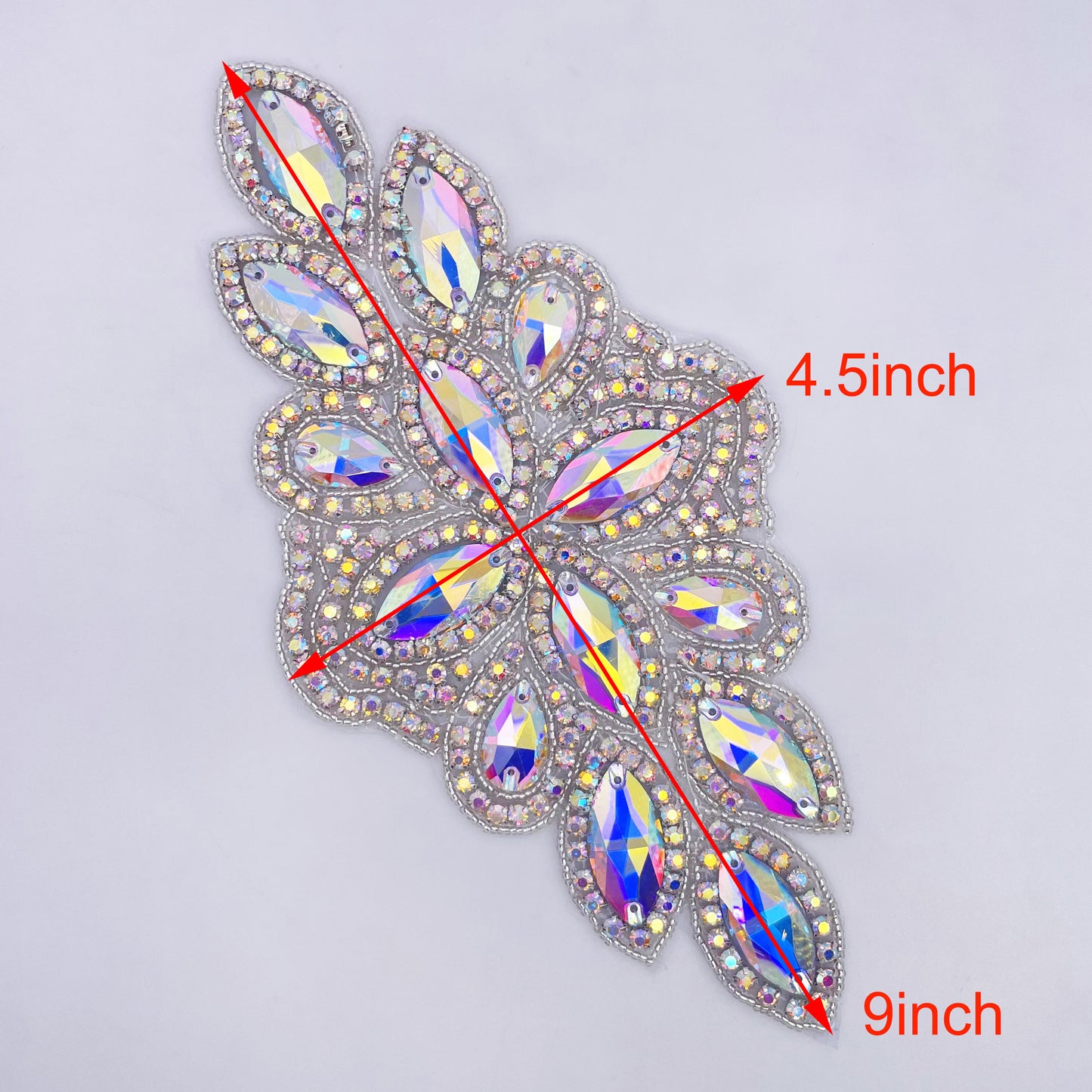 Iron on Rhinestone Applique - FBC-1