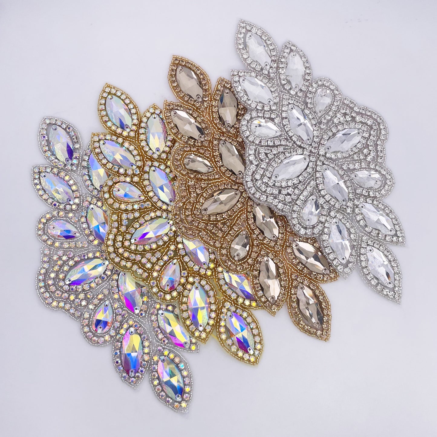 Iron on Rhinestone Applique - FBC-1