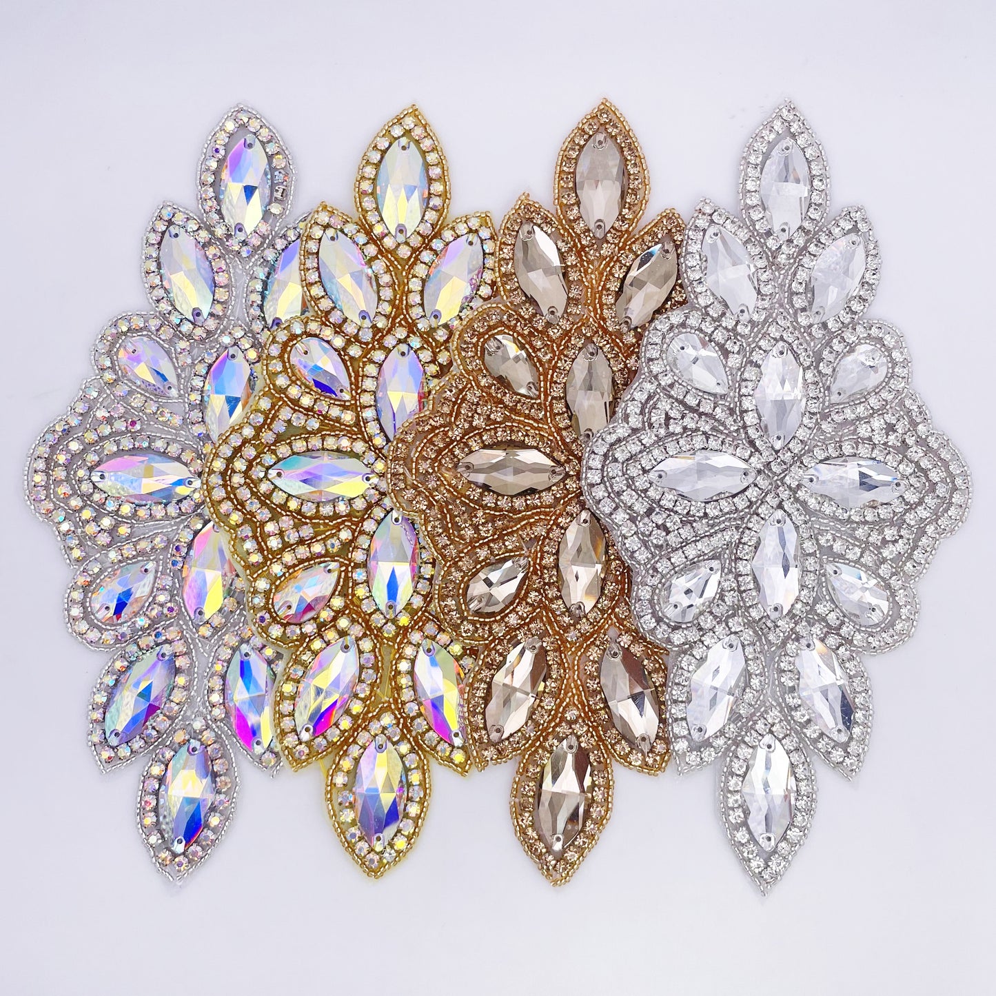 Iron on Rhinestone Applique - FBC-1
