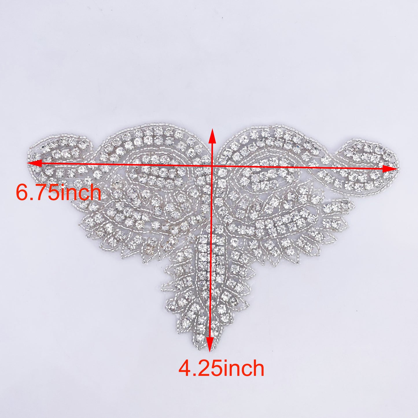 Iron on Rhinestone Applique - FBC-4