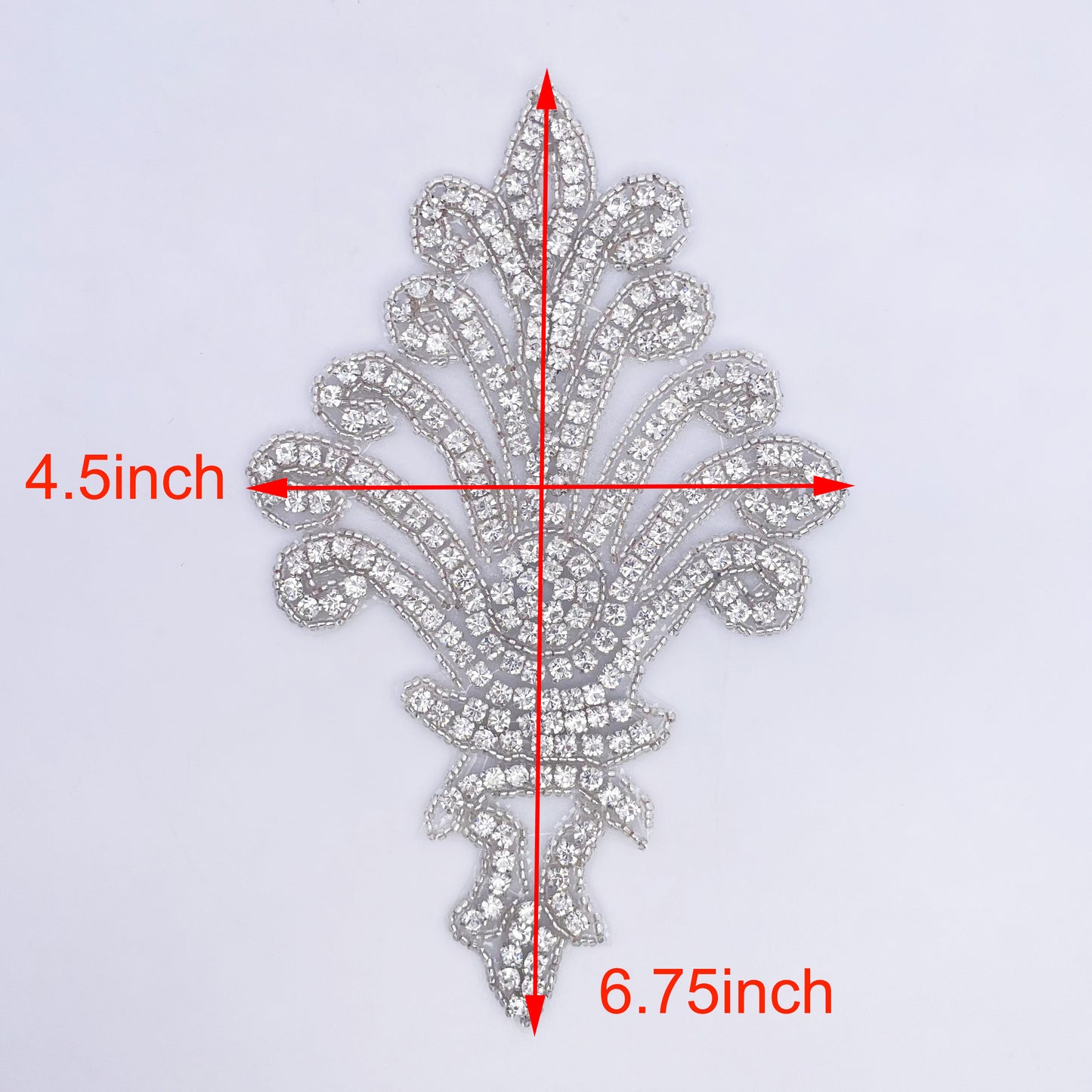 Iron on Rhinestone Applique - FBC-7