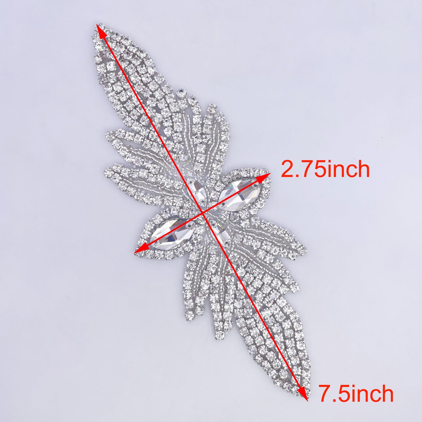 Iron on Rhinestone Applique - FBC-9