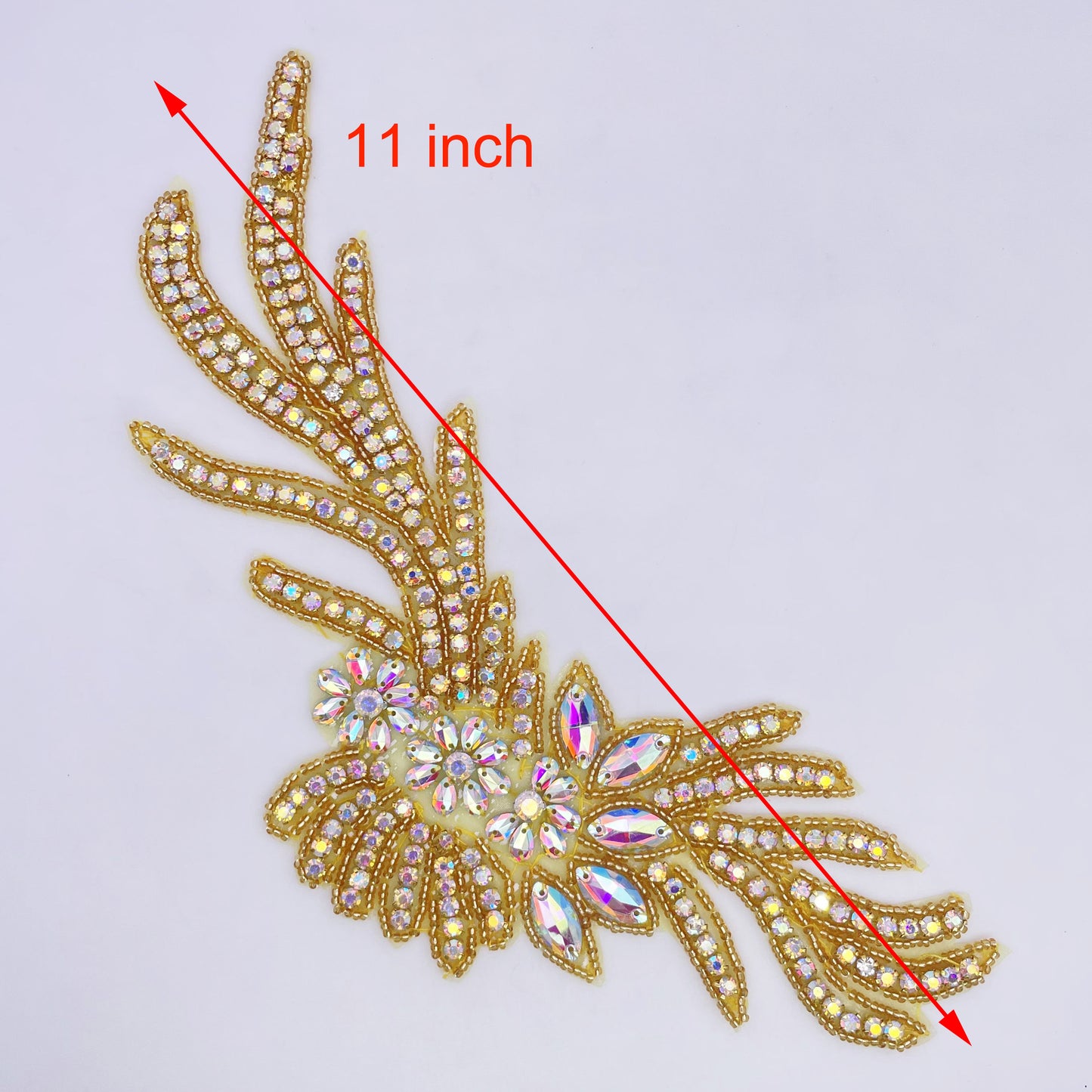 Iron on Rhinestone Applique - FBC-12