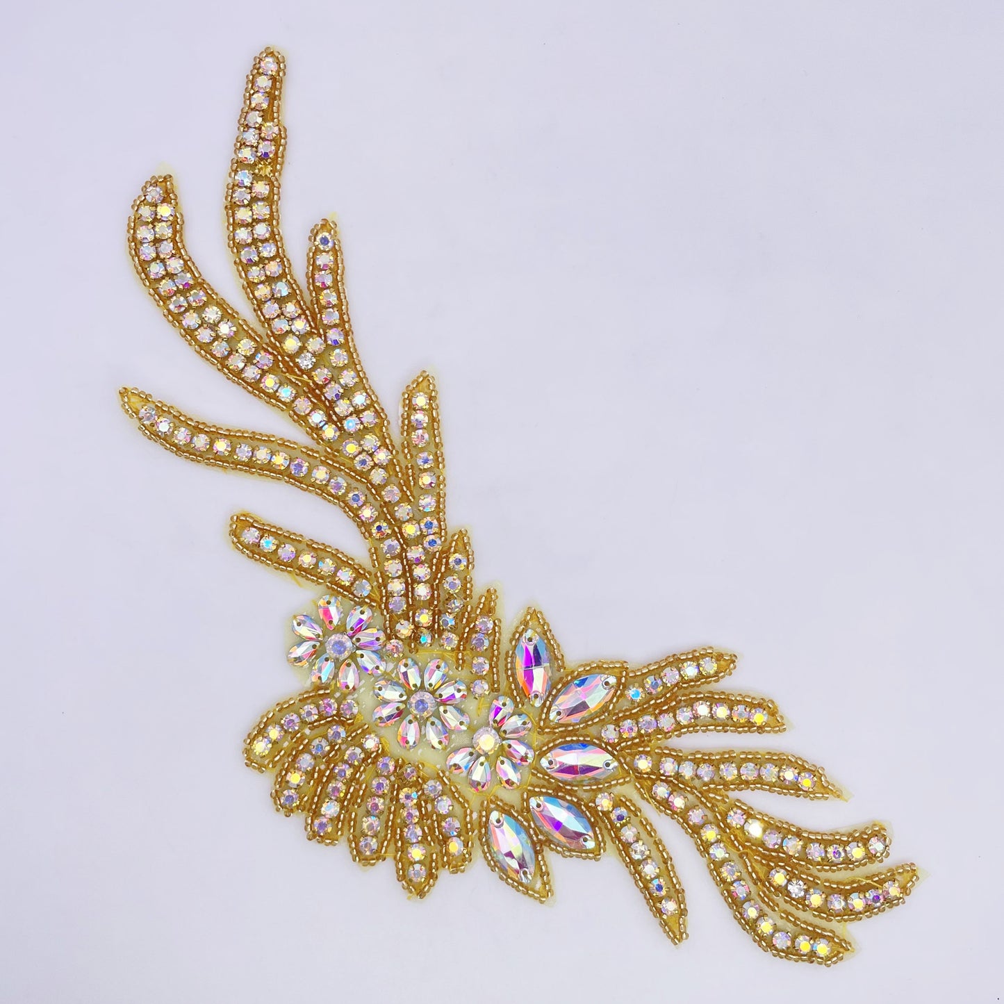 Iron on Rhinestone Applique - FBC-12