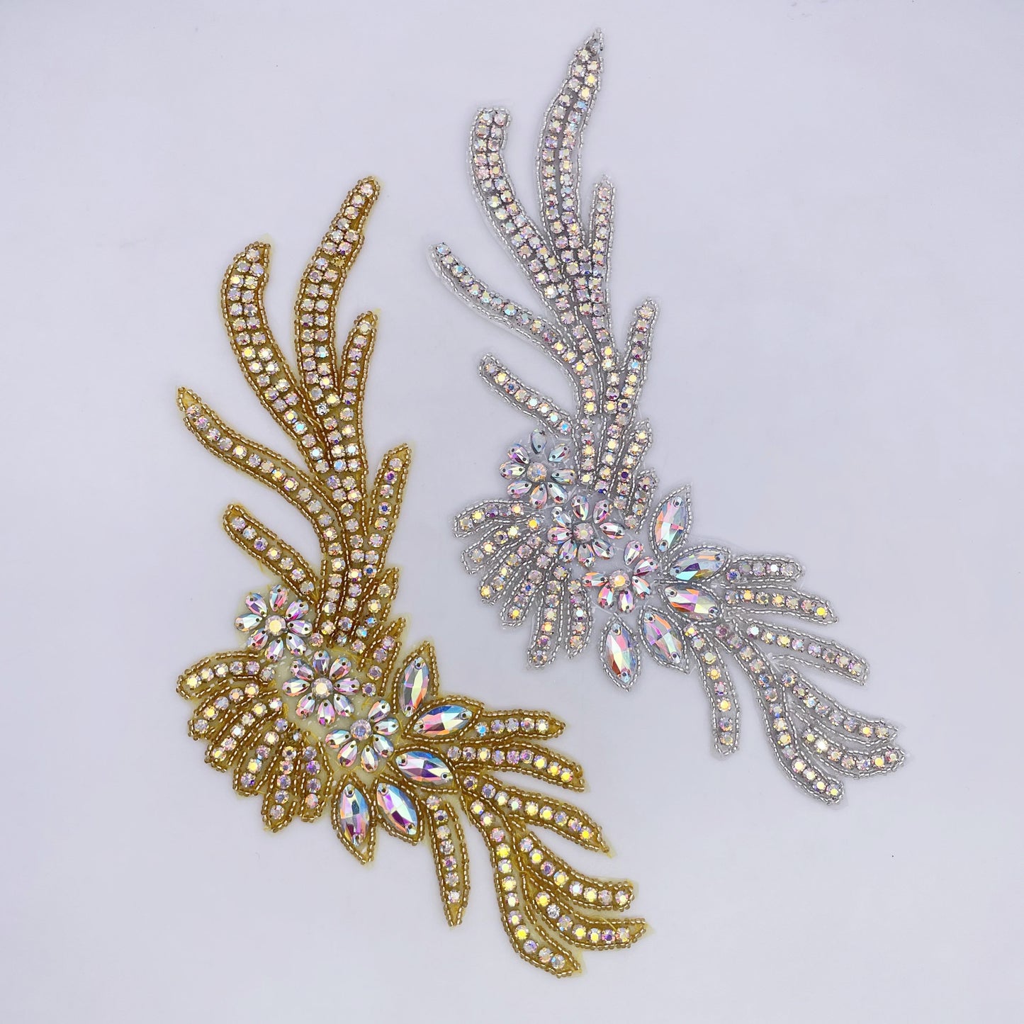 Iron on Rhinestone Applique - FBC-12