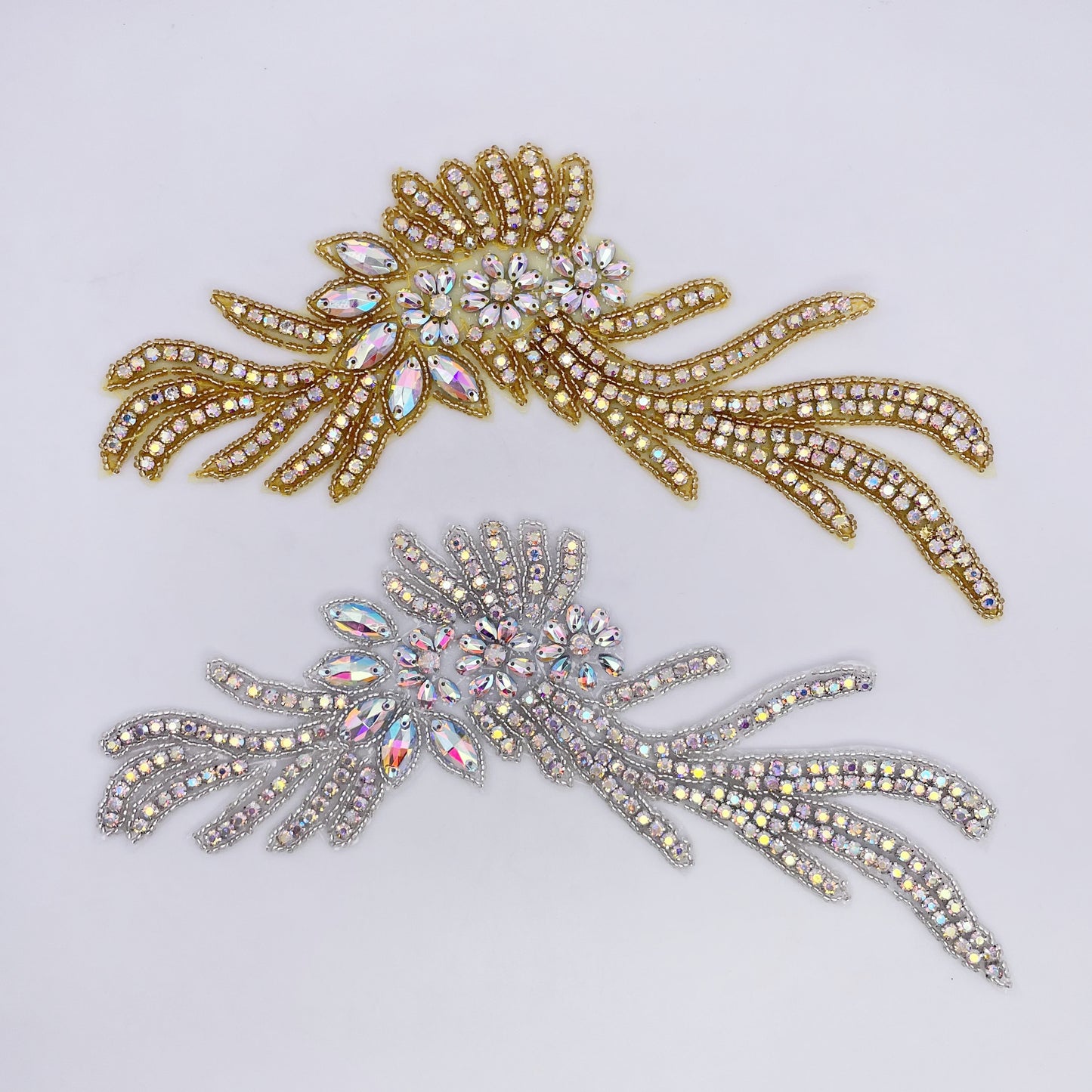 Iron on Rhinestone Applique - FBC-12