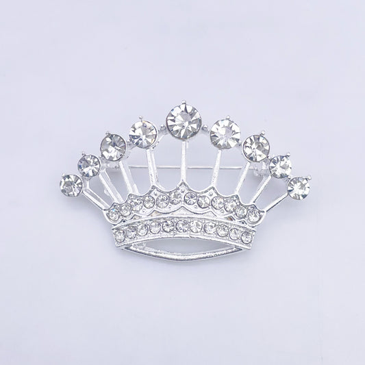 Crown Rhinestone Brooch | BRH-35