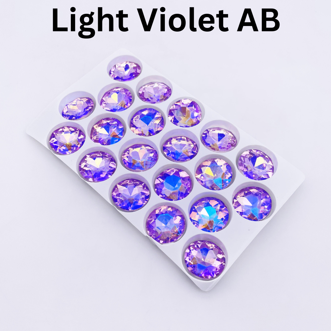 Round | 18*18mm | Pointed Back Rhinestones