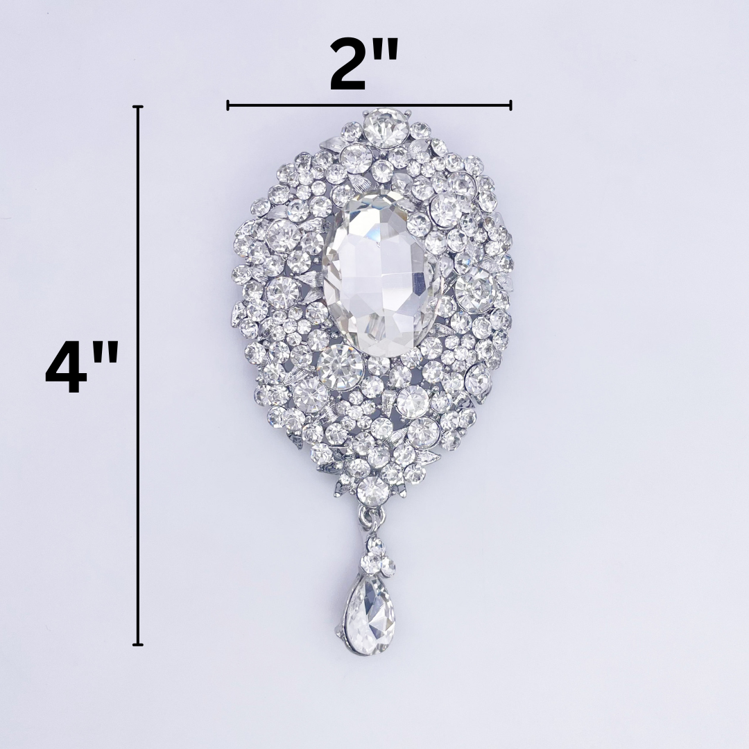 Rhinestone Brooch | BRH-24