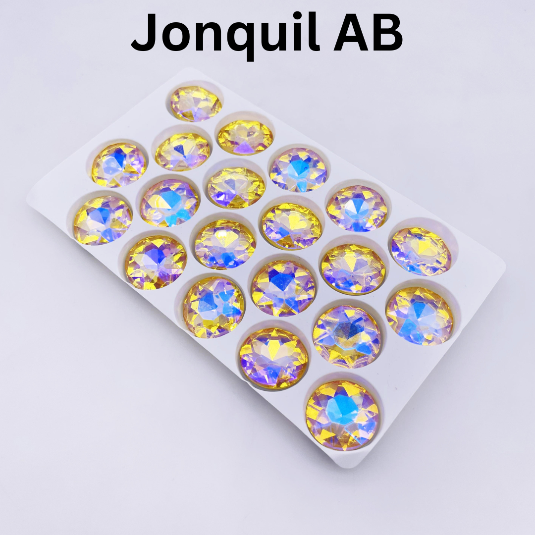Round | 18*18mm | Pointed Back Rhinestones