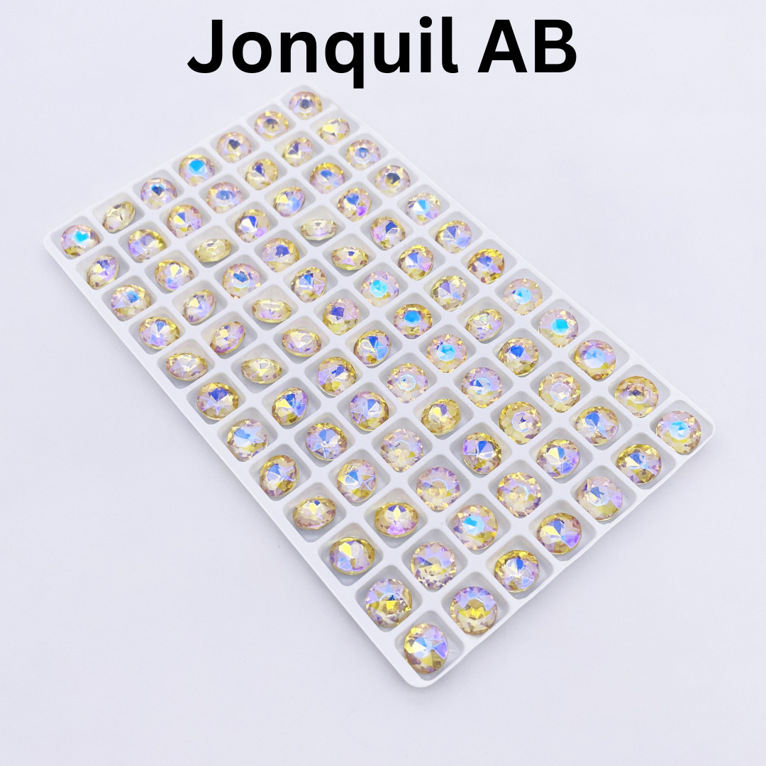 Round | 8*8mm | Pointed Back Rhinestones