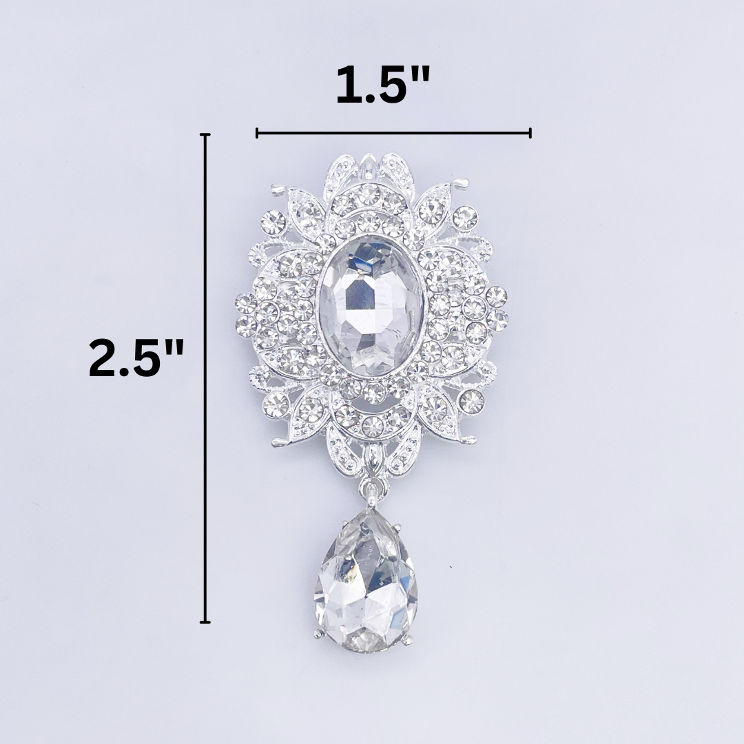 Rhinestone Brooch | BRH-38