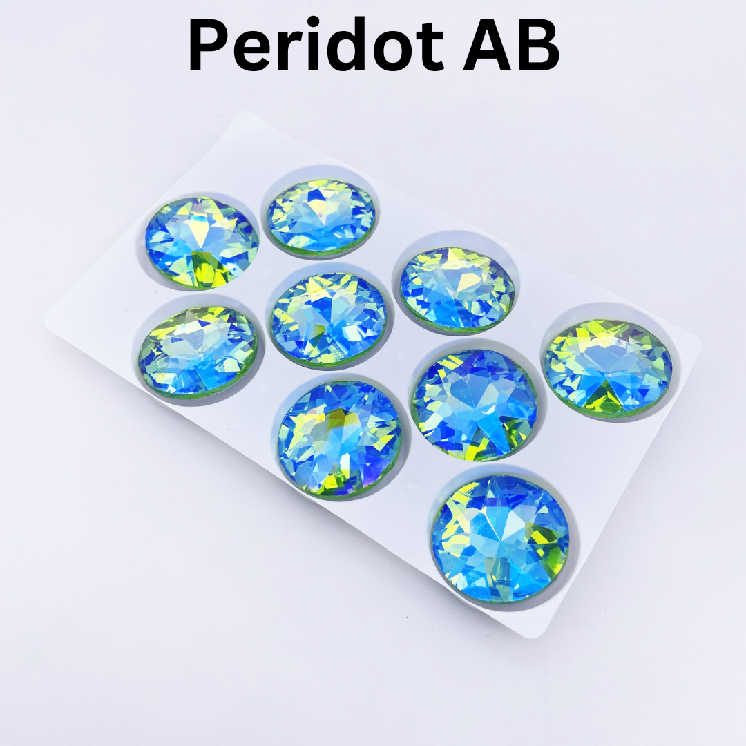 Round | 27*27mm | Pointed Back Rhinestones