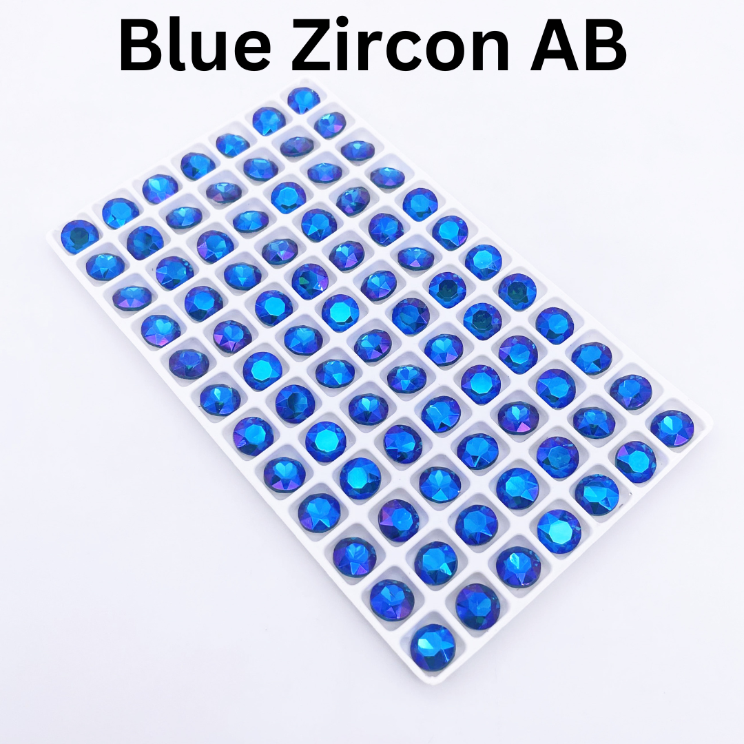 Round | 8*8mm | Pointed Back Rhinestones