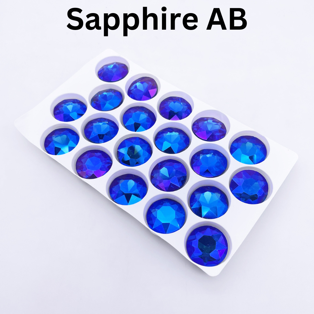 Round | 18*18mm | Pointed Back Rhinestones