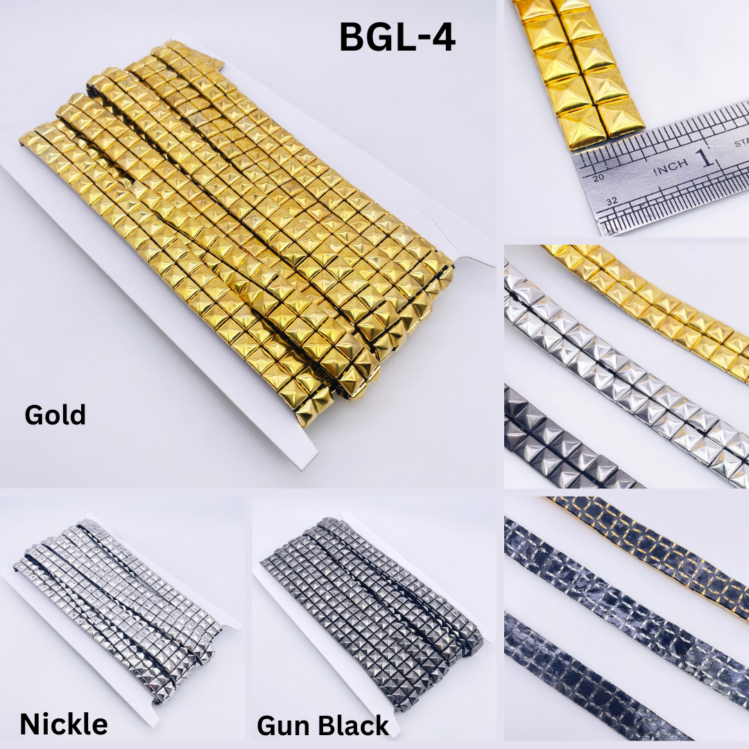 Iron on Stud Spike Trims