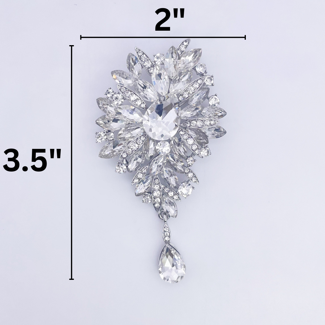 Rhinestone Brooch | BRH-28