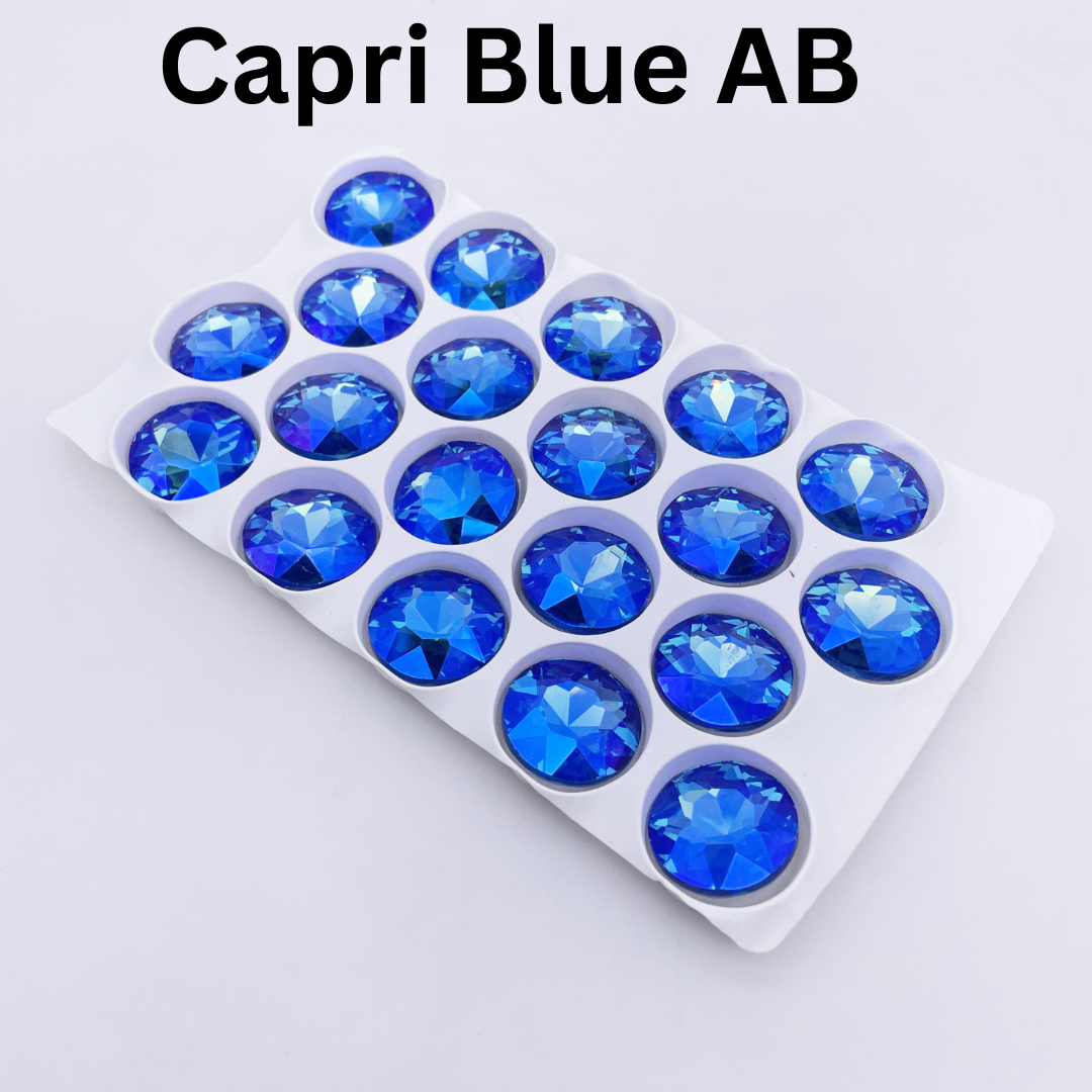 Round | 18*18mm | Pointed Back Rhinestones