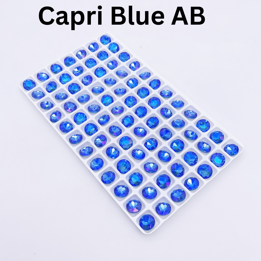 Round | 8*8mm | Pointed Back Rhinestones