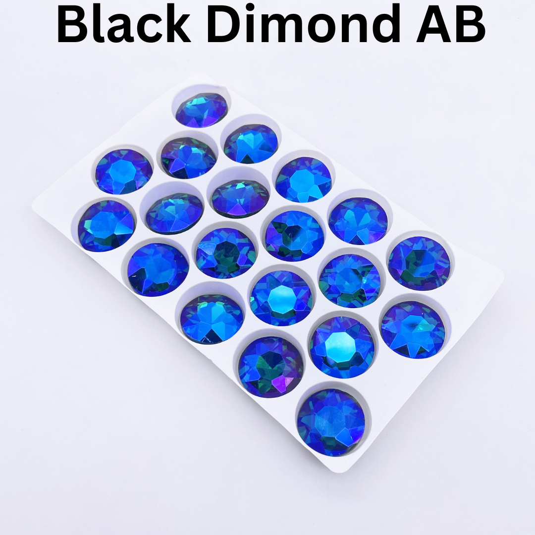 Round | 18*18mm | Pointed Back Rhinestones