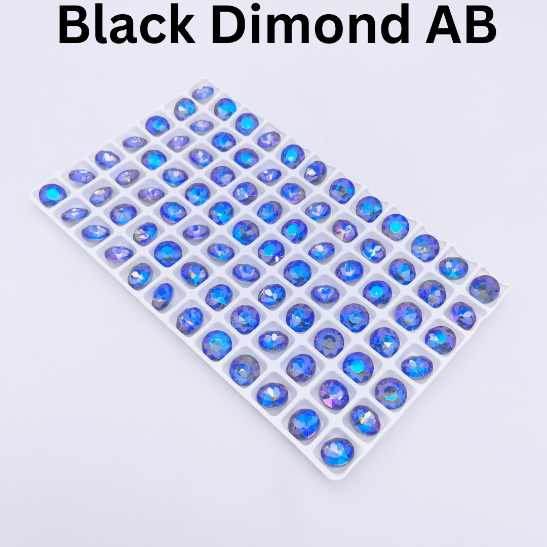Round | 8*8mm | Pointed Back Rhinestones