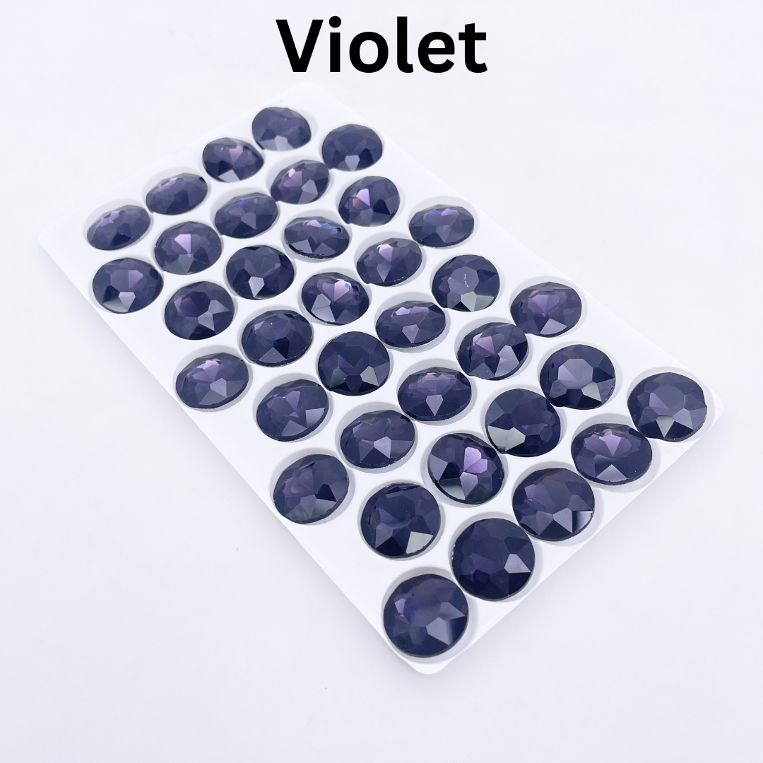 Round | 14*14mm | Pointed Back Rhinestones