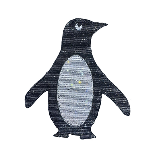 Penguin Hotfix Rhinestone Applique