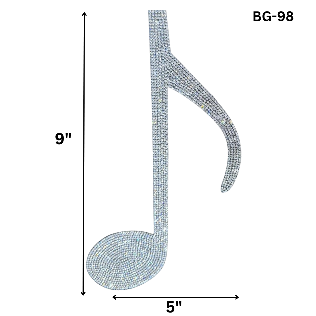 Music Note Hotfix Applique BG-98