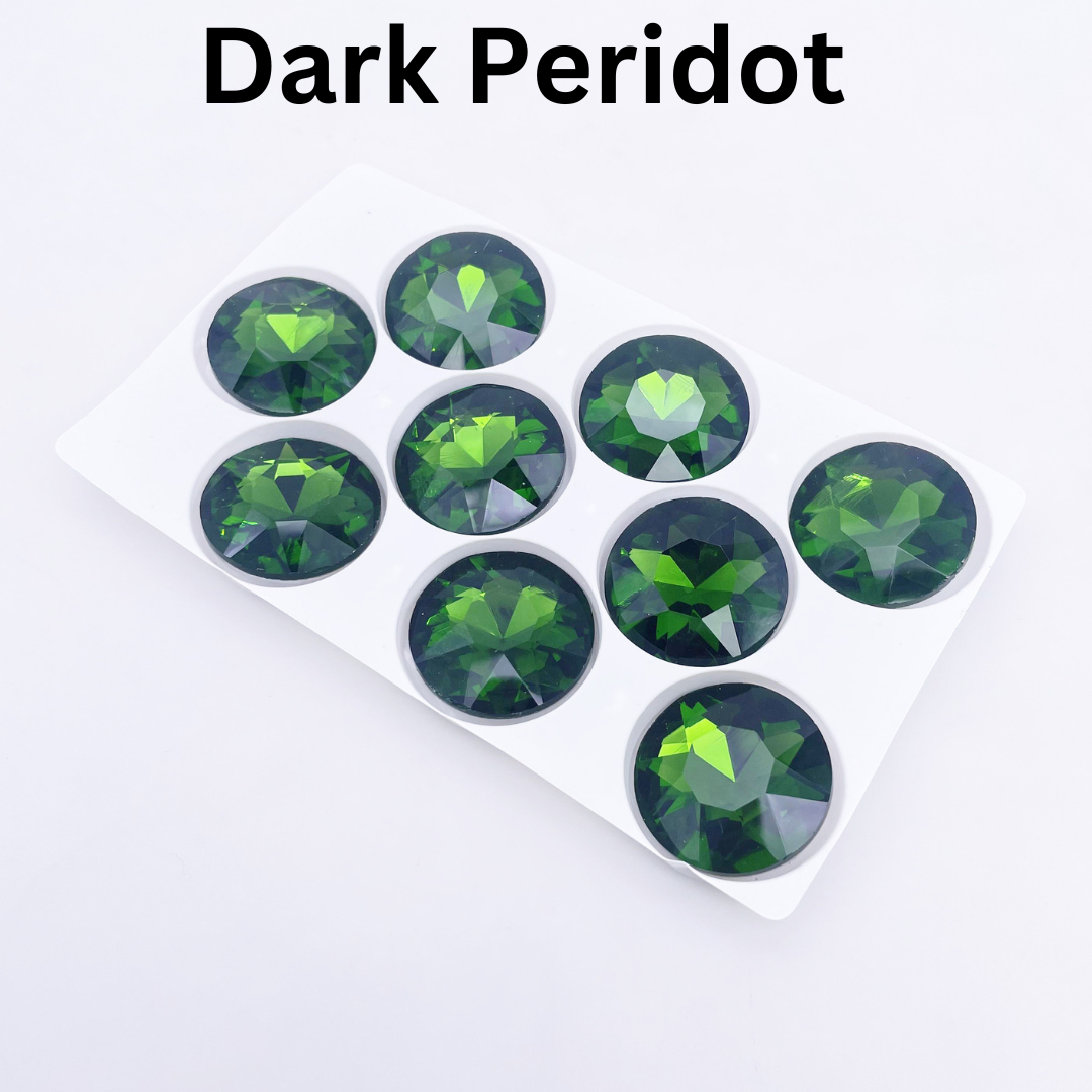 Round | 27*27mm | Pointed Back Rhinestones