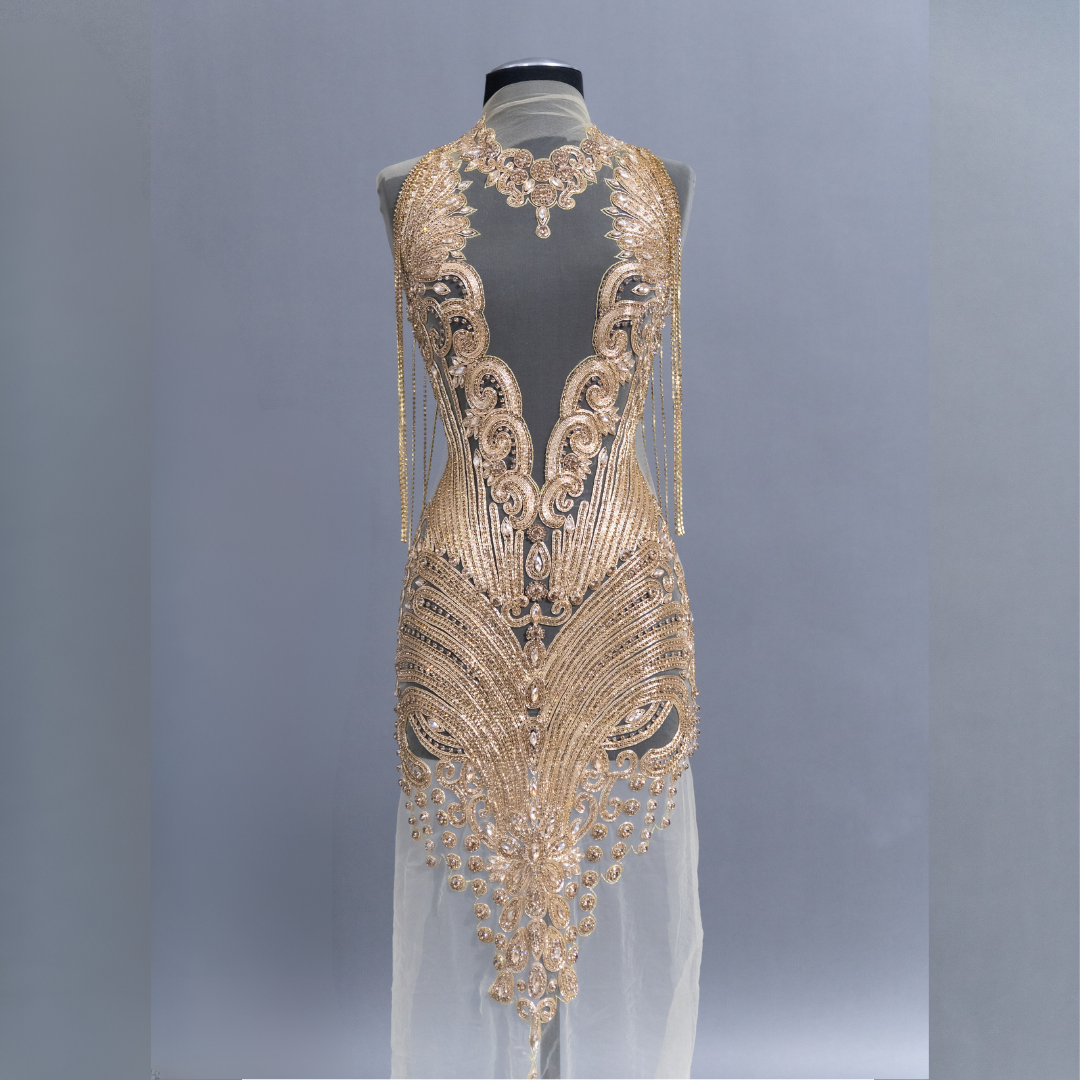 Gold Rachel Red Carped Bodice