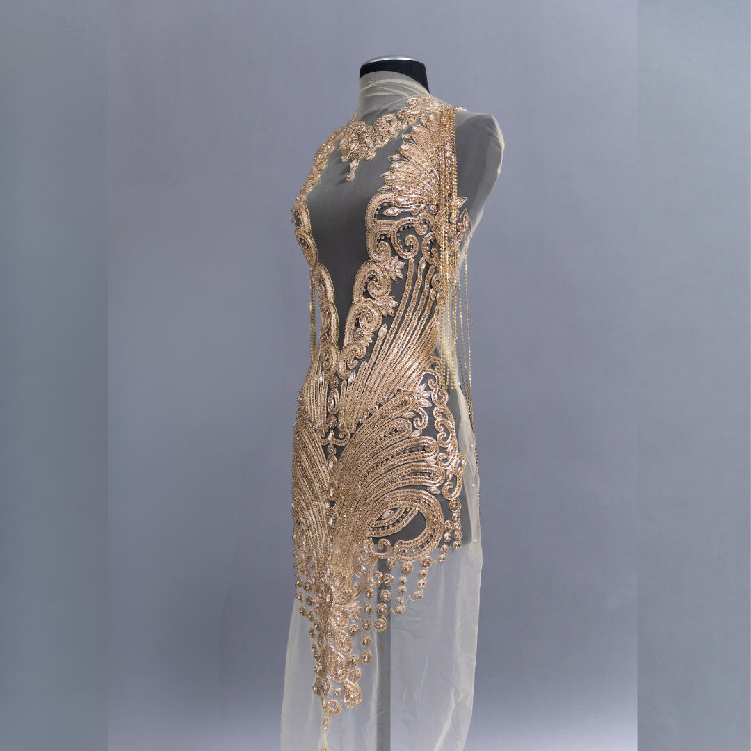 Gold Rachel Red Carped Bodice