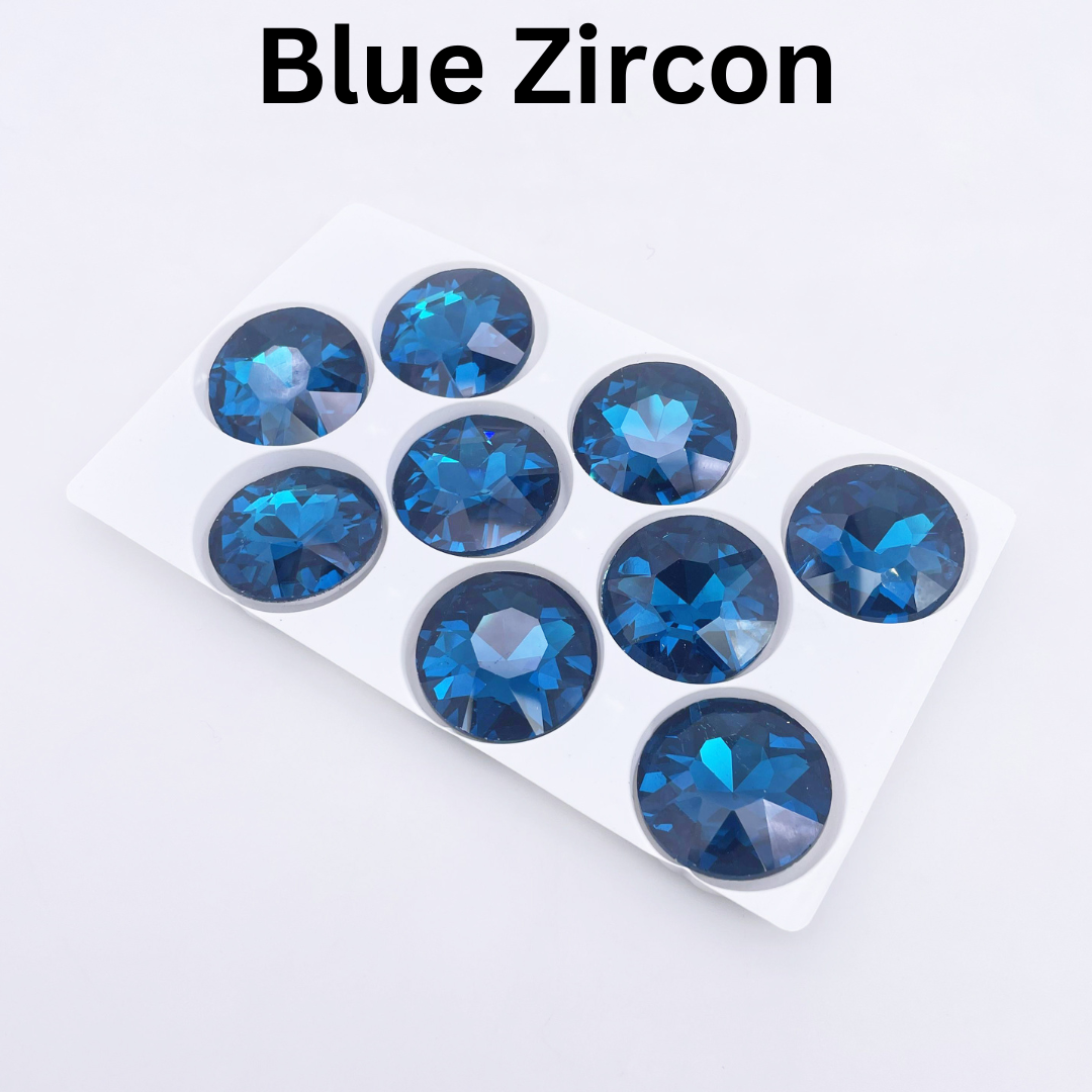 Round | 27*27mm | Pointed Back Rhinestones