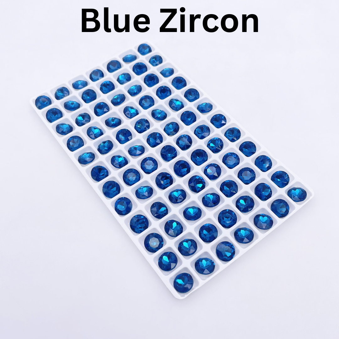 Round | 8*8mm | Pointed Back Rhinestones