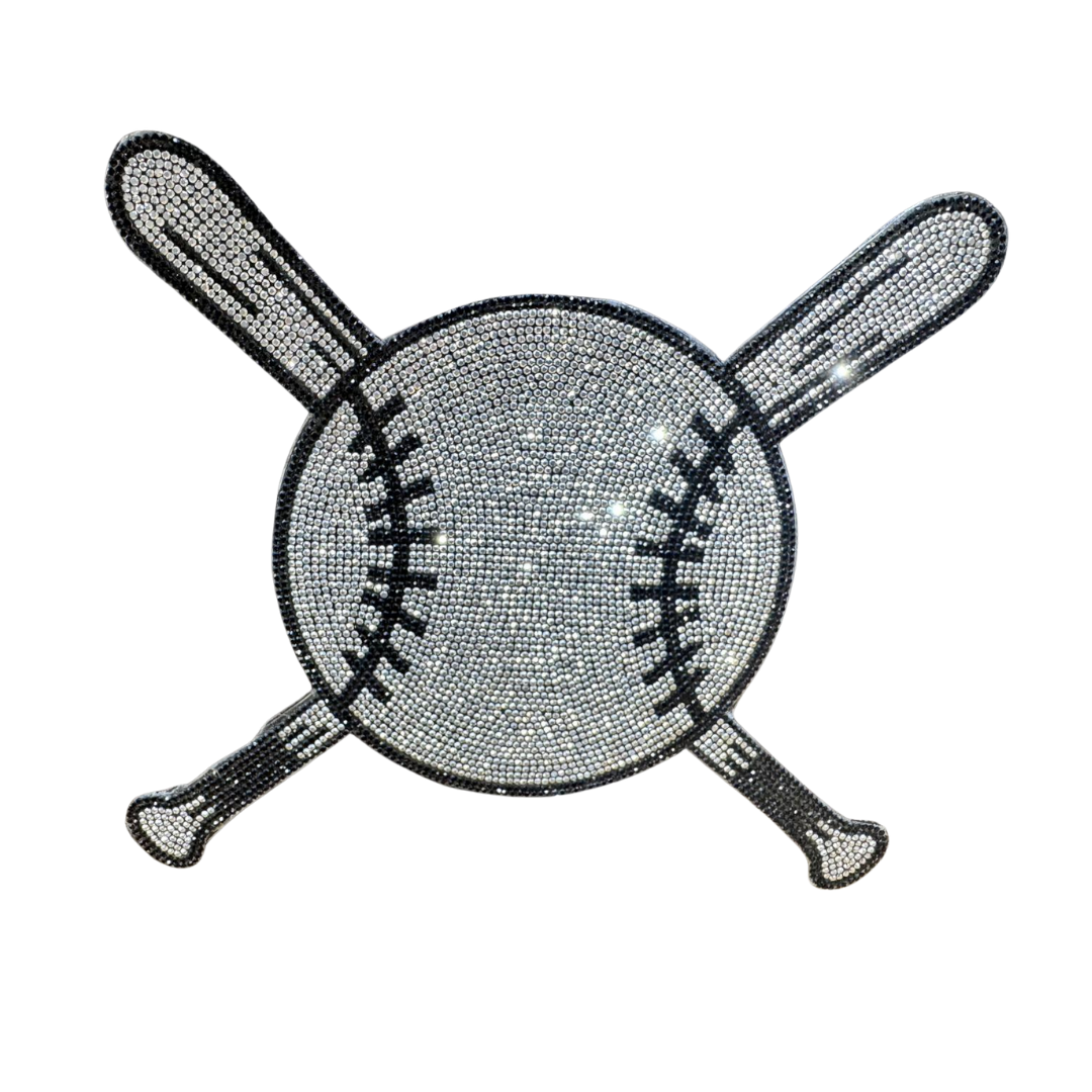 Baseball Rhinestone Applique BG-126
